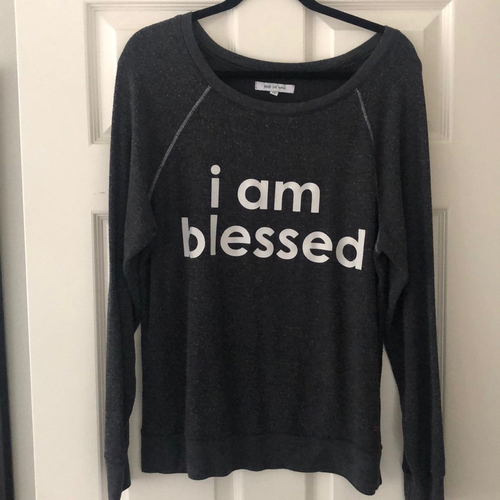 Sweatshirt size m/l Peace Love World brand